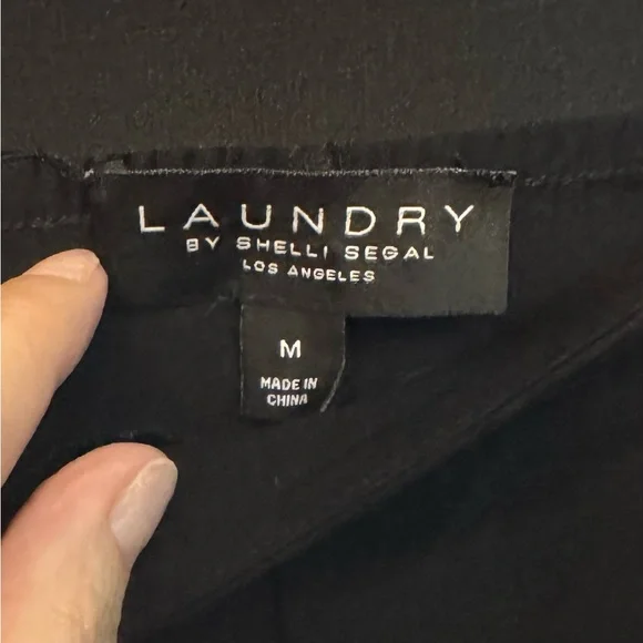 Laundry by Shelli Segal Women's Pull-on Black Pants - Picture 3 of 4